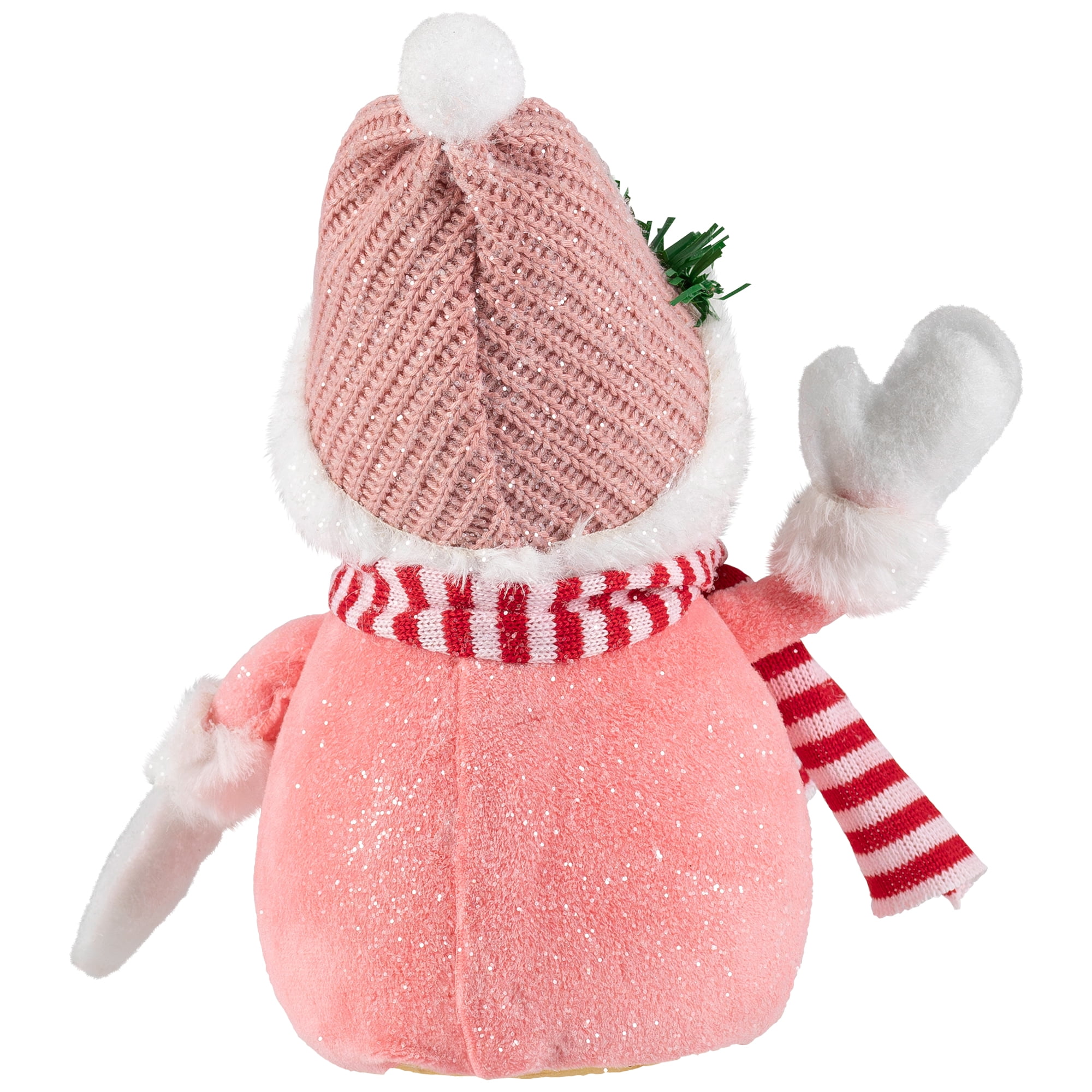 Northlight Glittered Snowman with Knitted Hat Christmas Figurine - 8.5"