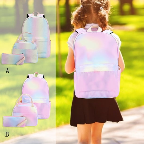 Mochila Gradient Resistente al Agua con Bolsa de Almuerzo • Compartimento para portátil de 13-15" • Correas acolchadas y espalda • 2 bolsillos laterales • Escuela y viajes