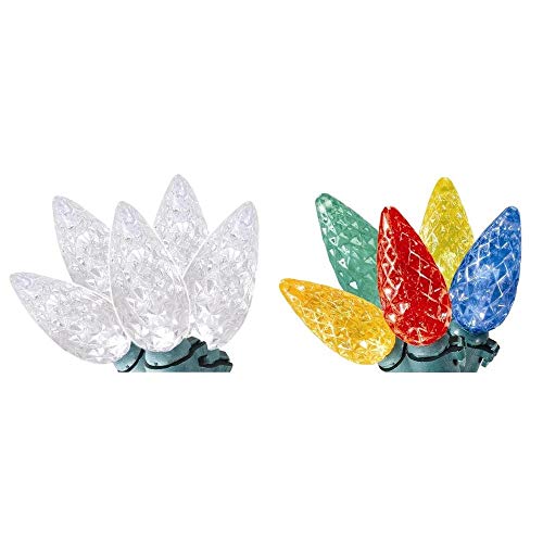 Home Accent Holiday C6 100Light LED Faceted Color Changing Warm White