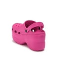 thumbnail image 2 of Cape Robbin GARDENER CHUNKY PLATFORM ANKLE STRAP CUT OUT CLOG SANDAL PINK (PINK, 10), 2 of 5