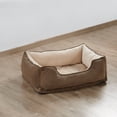 thumbnail image 3 of Home Soft Things Memory Foam Plush Pet Bed - Waterproof & Removable - Taupe - 24"x33"x11", 3 of 8