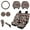 American Tribal Cow Print Red Retro, variant on Renewold Highland Cow Sunflower Car Seat Covers Full Set with Steering Wheel Cover Headrest Cover Cup Coasters Car Handbrake Cover Gear Shift Cover Black Cow Print Auto Seat Cover Accessories 11 PCS