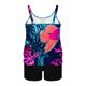 thumbnail image 5 of Tankini de playa deportivo con estampado de moda para mujer, tirantes finos ajustables, traje de baño de dos piezas con abertura y shorts de baño con bolsillo, traje de baño de poliéster para mujer., 5 of 5