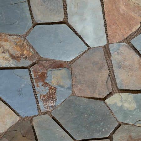 MSI California Gold 18 in. x 24 in. Natural Slate Meshed Flagstone Paver Tile