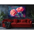 thumbnail image 3 of Carnation Canvas Print - Vibrant Floral Wall Art - High-Quality Oil Painting Decor - Handcrafted Botanical Artwork - Stylish Wall Decor - Gift for Flower Lovers, 3 of 7