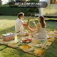 thumbnail image 4 of Lemon Outdoor Rug for Patio/Deck/Porch, Non-Slip Large Area Rug 5 x 8 Ft, Farmhouse Vintage Summer Retro Fruits Yellow Brown Indoor Outdoor Rugs Washable Area Rugs, Camping Rug Carpet Runner, 4 of 8