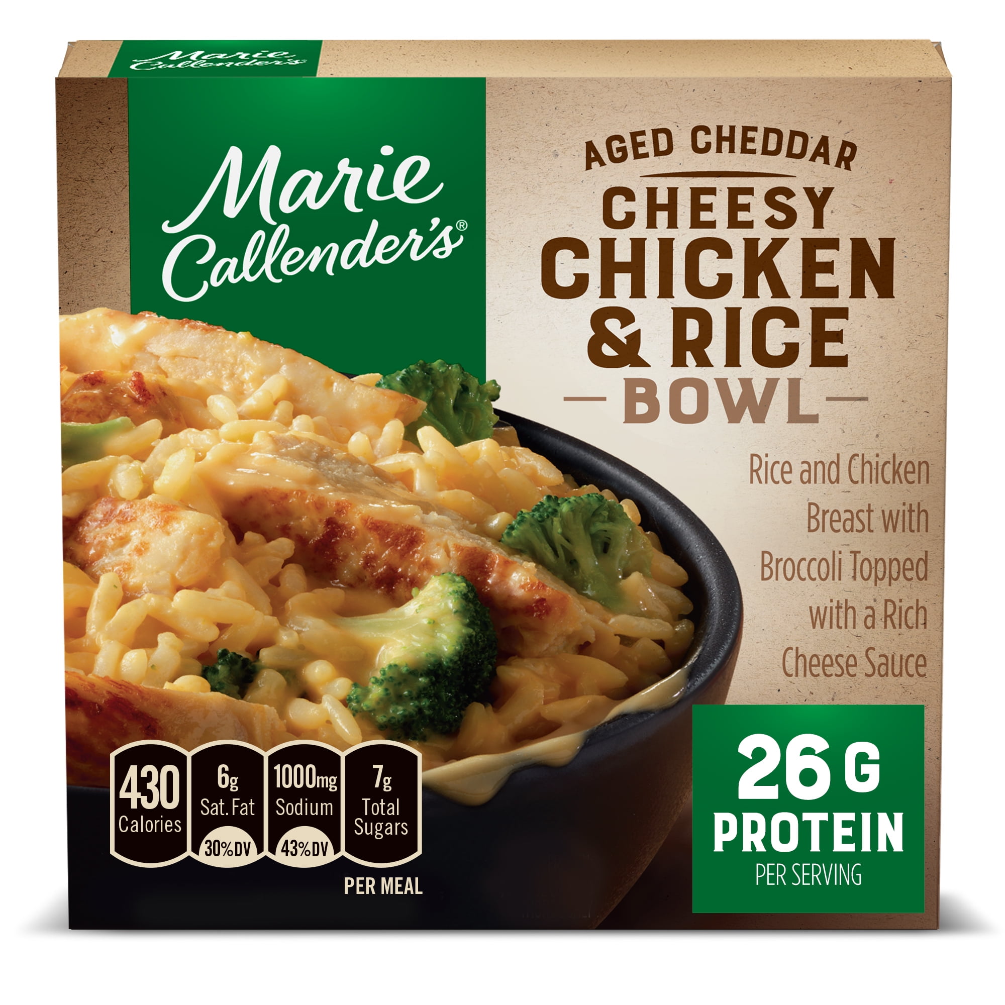 Marie Callender's Frozen Meal, Cheesy Chicken Rice Meal For Two, 27 ...