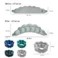 thumbnail image 4 of neck pillow airplane Crystal Velvet Neck Inflatable Pillow Neck Inflatable Pillow Neck Protective Pillow New Neck Pillow(Deep Blue), 4 of 7