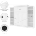Bowery Hill Space-Saving Queen Wall Bed with Adjustable Storage Units ...