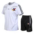 thumbnail image 4 of Conjunto de camiseta y pantalones cortos deportivos de manga corta transpirables para hombre de última moda de verano 2024, 4 of 5