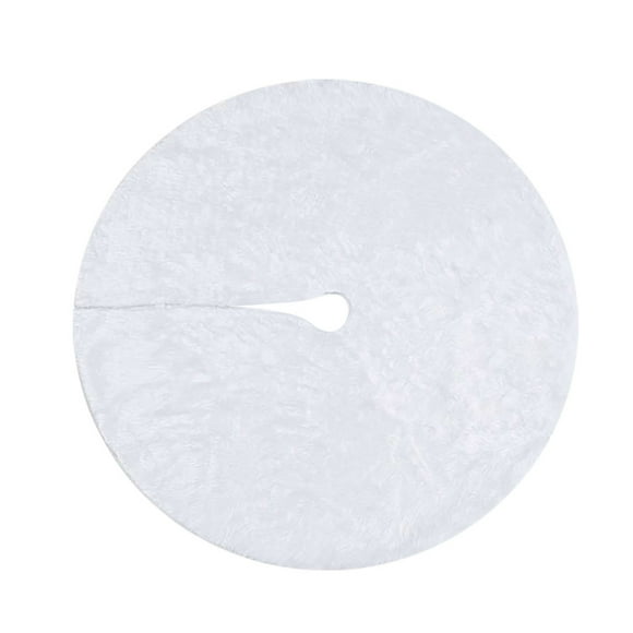 Bigersell Christmas Decorations for Tree Christmas Tree Skirt Soft Snow White Christmas Tree Skirts Holiday Party Ornaments Home Decorations Tree Skirt White One Size