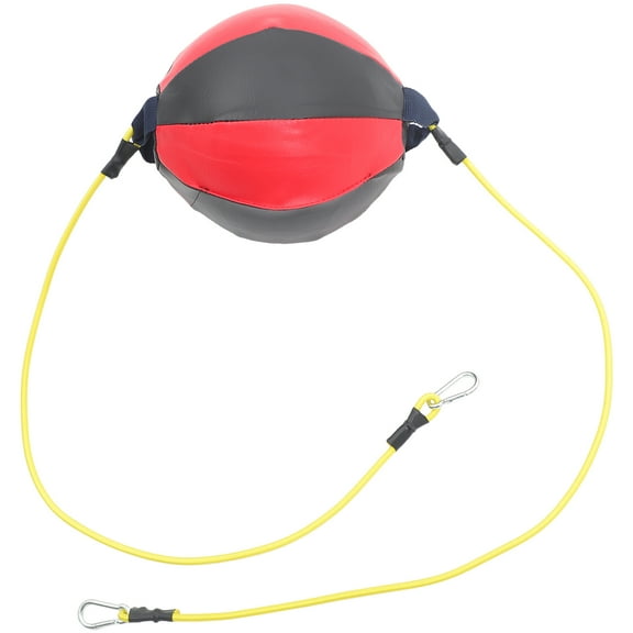 PAMINGONO 1Pcs Boxing Equipment Red Pu for Adults Hand-eye Coordination Improvement 11.8x7.9x2in
