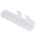 thumbnail image 6 of Weekly Pill Organizer | 7 Day Mini Medication Container | Portable Slim Pill Box with Separate Compartments Sunday to Saturday | Random Color | Plastic | 15x3x2cm | Travel Medicine Storage, 6 of 8