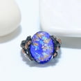 thumbnail image 3 of Henrietta Fire Opal Engagement Ring for Women Promise Ginger Lyne Collection, 3 of 6