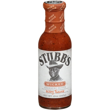 (2 Pack) Stubb's® Wicked Habanero Pepper Wing Sauce, 12