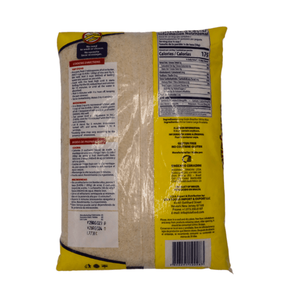 Loia - Granjeiro Long White Rice 10Lbs (Pack 2)