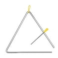 thumbnail image 2 of Musical Steel Triangle Percussion Instrument with Striker and Mallet Holder Gift for Kids to Learn and Enjoy Fun, 2 of 7