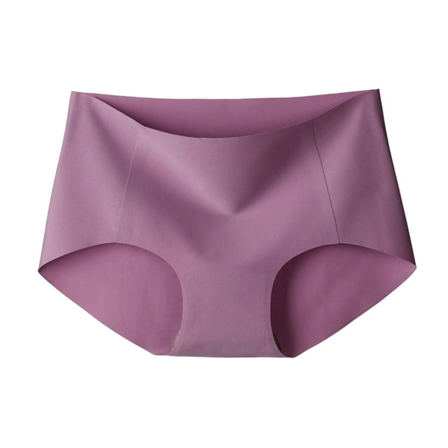 Plebaso High Waisted Seamless Underwear for Women Full Coverage Ladies Briefs Soft Lightweight Panties