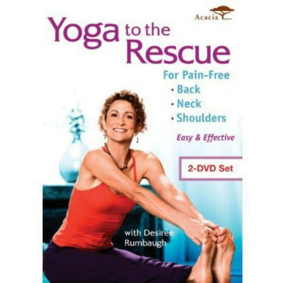 Yoga To The Rescue For Pain Free Back Neck & Shoulders [2-Pack]