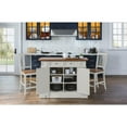 thumbnail image 5 of Homestyles Americana Wood Kitchen Island Set in Off White, 5 of 16