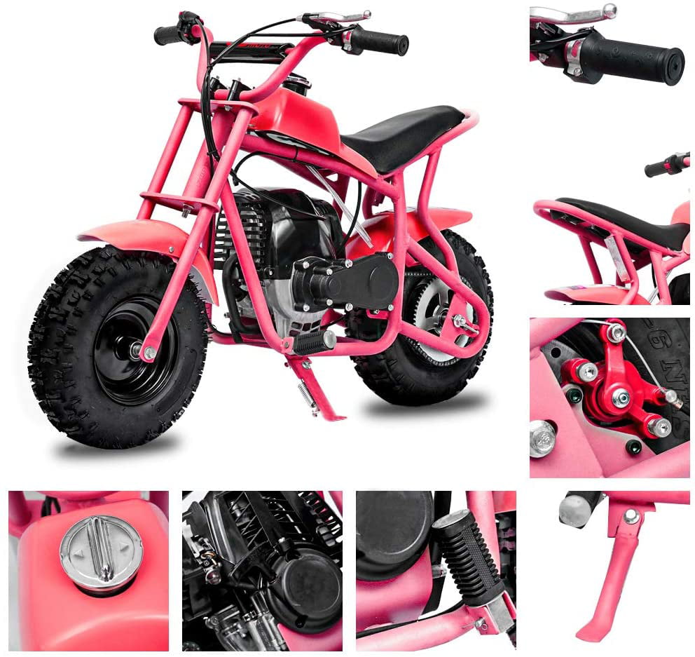 4 Stroke Powered Ride On Kids Dirt Off Road Mini Dirt Bike Pink
