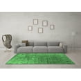 thumbnail image 3 of Ahgly Company Indoor Square Oriental Emerald Green Industrial Area Rugs, 3' Square, 3 of 4