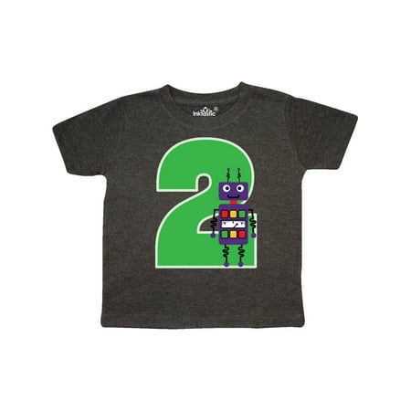 

Inktastic 2nd Birthday Robot Party Gift Toddler Boy or Toddler Girl T-Shirt