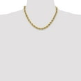thumbnail image 4 of Primal Gold 10 Karat Yellow Gold 4.9mm Semi-solid Diamond-cut Rope Chain, 4 of 4