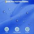 thumbnail image 3 of 10FT Patio Umbrella with Solar Lights, Outdoor Market Table Umbrella, 40 LED, Alloy Steel Frame, 8 Ribs, Tilt Crank, UV Resistant, Waterproof, Garden, Deck, Pool, Backyard, Navy Blue, 3 of 7
