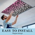 thumbnail image 6 of Pink Gray Ombre Leopard Fluorescent Light Covers, Modern Abstract Art Aesthetics Magnetic Light Covers for Ceiling Lights, Fluorescent Ceiling Shade Filters for Classroom Bedroom Office 4x2Ft x 1PCS, 6 of 8