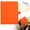 Orange, variant on A6 Hardcover Lined Notebook Journal, Coffee, 160 Pages, Lined Paper, Elastic Closure, Ribbon Bookmark, Inner Pocket, Portable Notebook for Office Home Writing, 1 Count