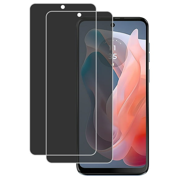 KIQ 2 Pack CLEAR Flexible Privacy Hydrogel Film FULL Edge-to-Edge Screen Protector with Fingerprint Unlock Function Compatible with Motorola G Play (2024)