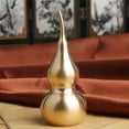 thumbnail image 6 of WEUVEB Golden Brass Gourd Figurine Chinese Decor for Home and Office Collectibles, 6 of 8