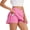 Pink, variant on ZenCart Women Yoga Skort A-Line Style Yoga Sport Skirt with Liner Solid Color Comfortable Fabric Versatile Skirt