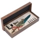 thumbnail image 1 of Pluma Pluma Estilo Europeo Estilo Retro Británico Oro Acero Inoxidable Pluma Tallada Pluma Negocio Dip Pen Conjunto Caja De Regalo Verde Oscuro, 1 of 5