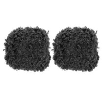 33yds Fluffy Yarn, 2 Skeins Fuzzy Yarn  Faux Fur Yarn Crochet Soft Plush Fur Eyelash for Crocheting Knit, Black
