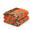 Orange Flower-50"x60", variant on Flfall Throw Blanket White 60"x80"