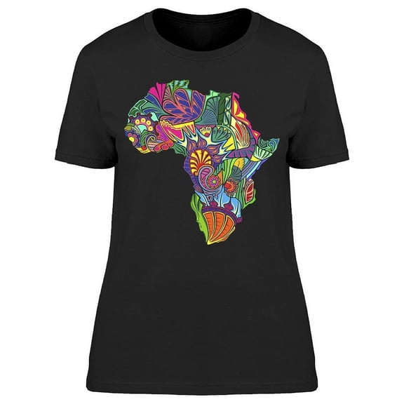 Colorful Africa T-Shirt Women -Image by Shutterstock, Female Large