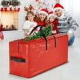 thumbnail image 4 of romoty Extra Large 65x15x30 Inch Christmas Tree Storage Bag, Waterproof Dustproof Fabric, For 9ft+ Tall Artificial Trees, 4 of 6