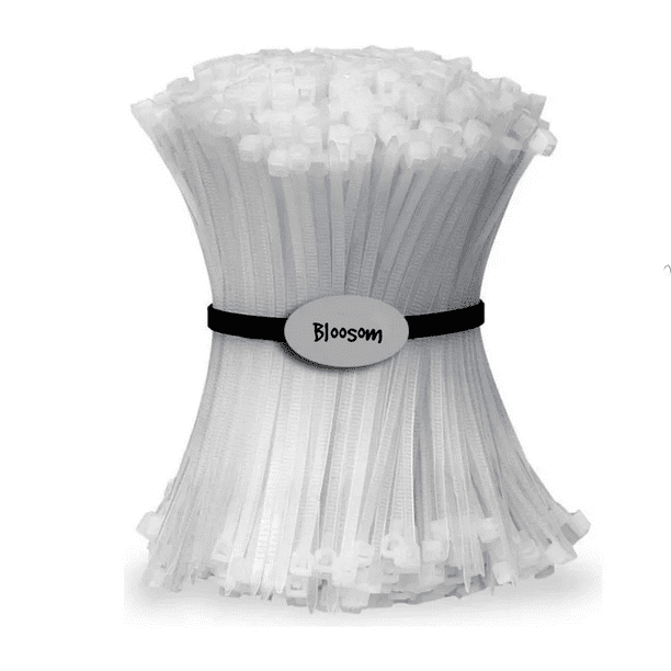 Set 1000 Pzs Cinchos Bloosom Plasticos Bridas De Nylon Anti-uv 20cm Blanco