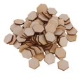 thumbnail image 4 of Hexagon Shaped Wooden Embellishments Shapes for Craft Decor DIY 100pcs 17.5mm, 4 of 9