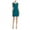Green - deepteal, variant on Womens Pleated Sheath Dress