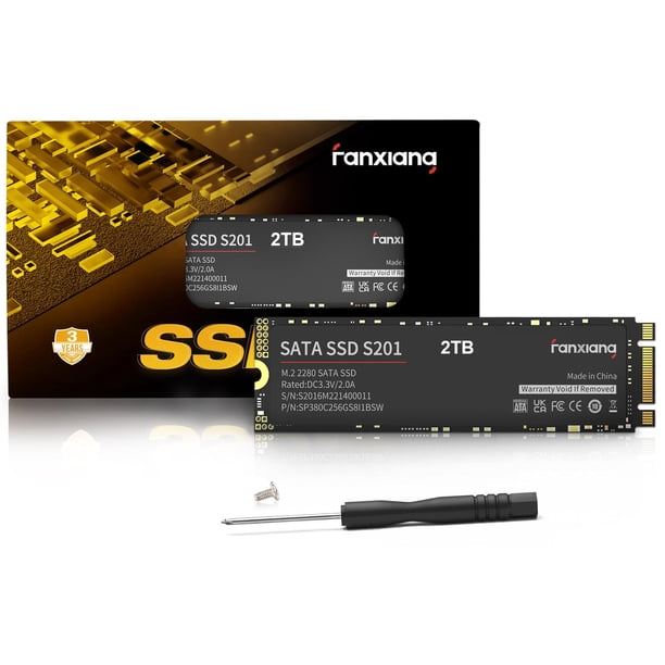 fanxiang S201 2TB m.2 SSD 2280 SATA III 6Gb/s Internal Hard Drive 