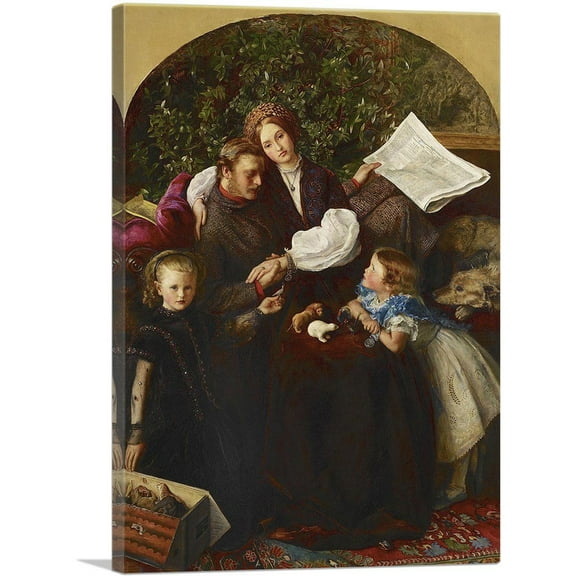 ARTCANVAS Peace Concluded 1856 Canvas Art Print by John Everett Millais - Size: 40" x 26" (1.50" Deep)