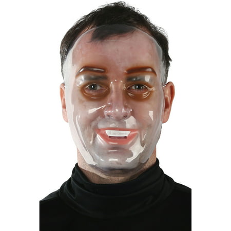 Morris Costumes Mens New Young PVC Transparent Plastic Mask One Size, Style MR139016