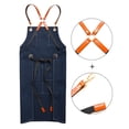 thumbnail image 5 of Kitchen Apron, Adjustable Apron with Pockets for Garden, Kitchen, Dining, Tool Room, Apron (Brown), 5 of 5