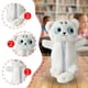 thumbnail image 4 of Estuche de peluche con forma de animal, estuche para lápices, multiusos para bolígrafos, organizador de papelería suave, de maquillaje, de peluche gato, 4 of 4