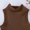 thumbnail image 3 of DAFPZW Women's Turtleneck Ribbed Tank Top Sleeveless Fitted Stretchy Camisole Summer Going Out Crop Tops Workout Tees, 3 of 5