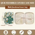 thumbnail image 7 of Pzuqiu White Flower Women Bible Cover with Handle & Zippered Pocket Bible Cases for Woman Qulited Durable Book Case for Standard Size Bibles Book Carrying Case Bibles Protector, 7 of 7