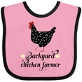 thumbnail image 3 of Inktastic Backyard Chicken Farmer Ancona Hen Girls Baby Bib, 3 of 4